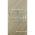 NEW! Rectangle glass lunch box with separation